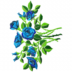 Flowers And Tree Embroidery Design 9